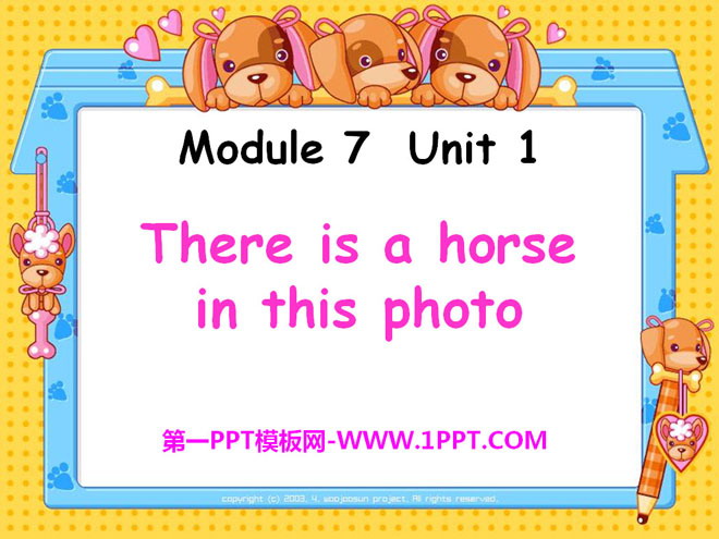 《There is a horse in this photo》PPT课件2