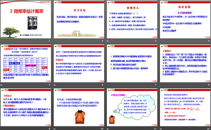 《用频率估计概率》PPT课件下载（2）