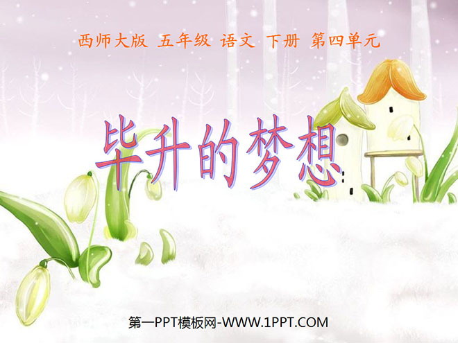 "Bi Sheng's Dream" PPT courseware 2