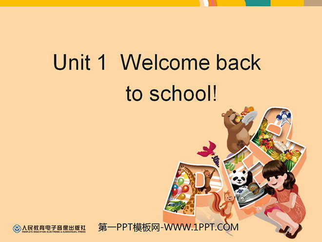 "Welcome back to school!" Teaching Suggestions PPT Courseware
