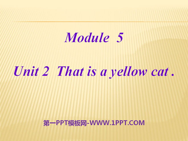 《This is a yellow cat》PPT课件3
