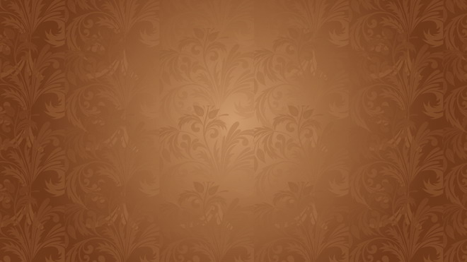 棕色藝術花紋圖案PPT背景圖片