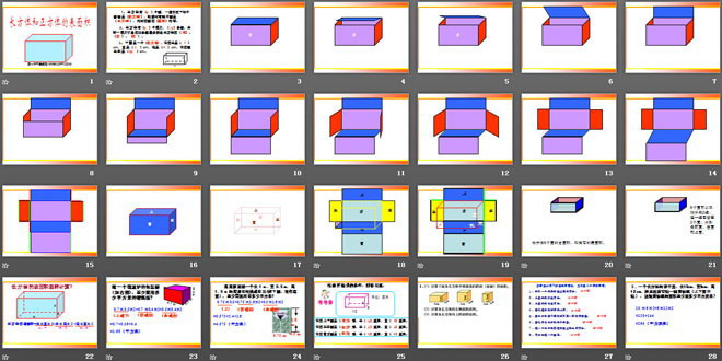 《长方体和正方体的表面积》长方体和正方体PPT课件5
（2）