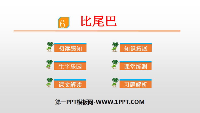 "Bi Tai Tai" PPT Excellent Courseware