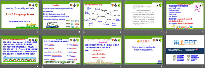 《Language in use》Planesships and trains PPT课件（2）