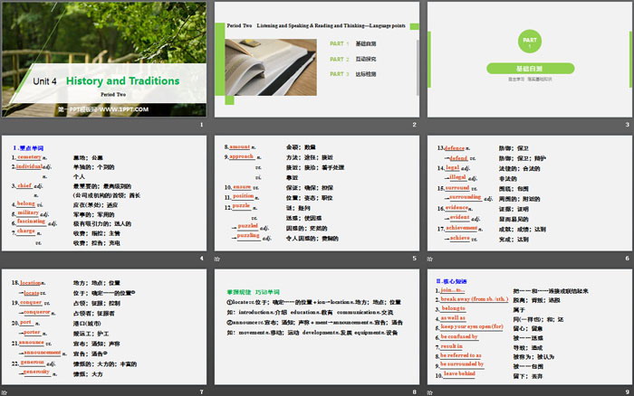 《History and Traditions》Period Two PPT（2）