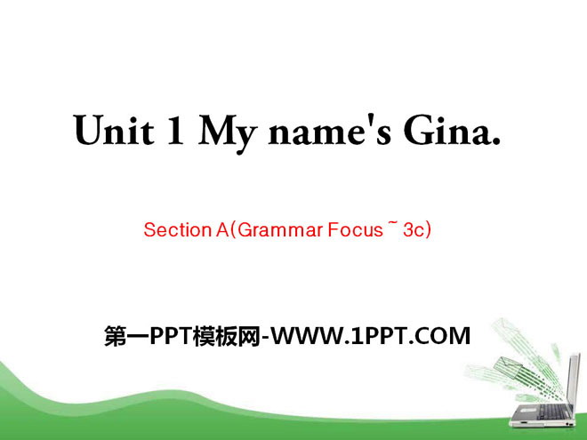 《My name's Gina》PPT課件9