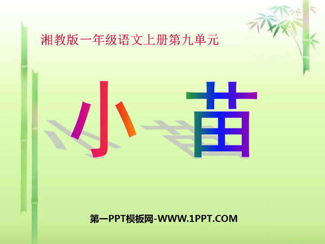 "Xiaomiao" PPT courseware 2