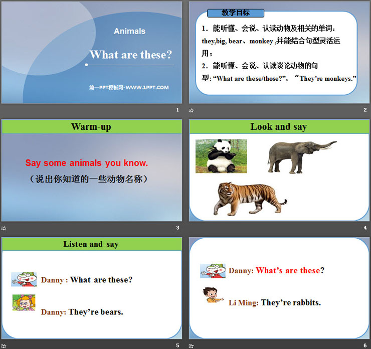 《What are these?》Animals PPT（2）