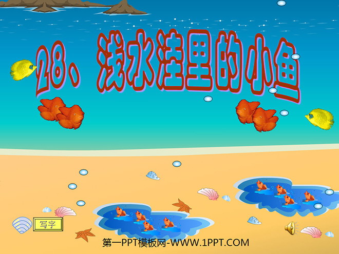 "Little Fish in Shallow Puddles" PPT teaching courseware download 4