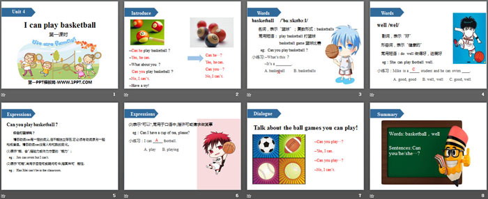 《I can play basketball》PPT(第一课时)（2）