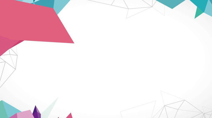 Six colorful fashion polygonal PPT background pictures