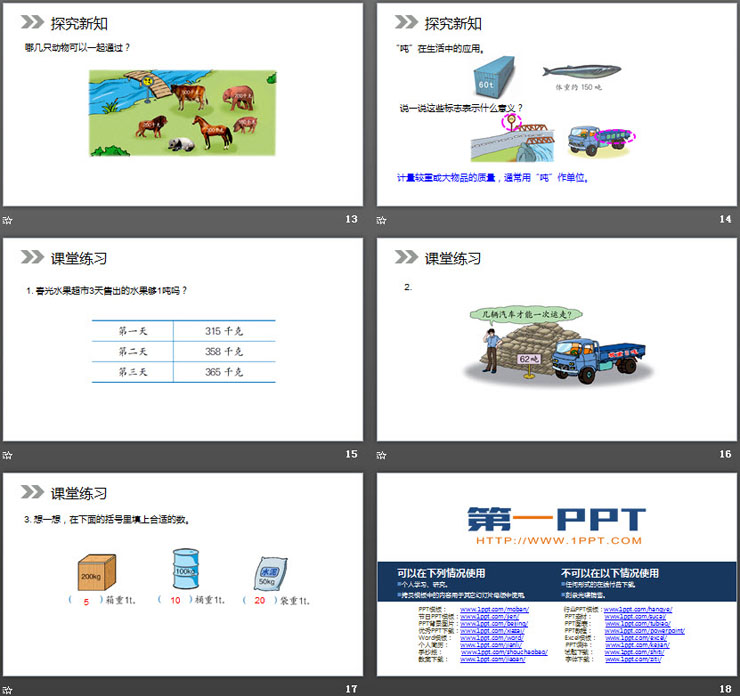 《吨的认识》PPT课件下载（4）