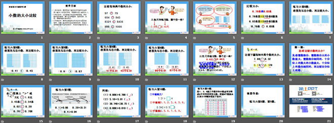 《小数的大小比较》小数的意义和性质PPT课件3
（2）