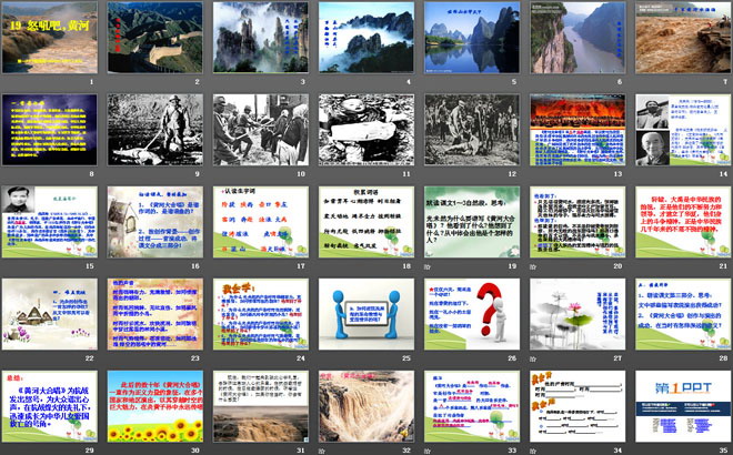 《怒吼吧，黄河》PPT课件3
（2）