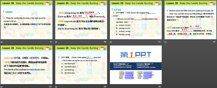 《Keep the Candle Burning》Look into Science! PPT课件下载（3）