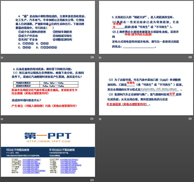 《燃料的合理利用与开发》燃料及其利用PPT(第2课时)（5）