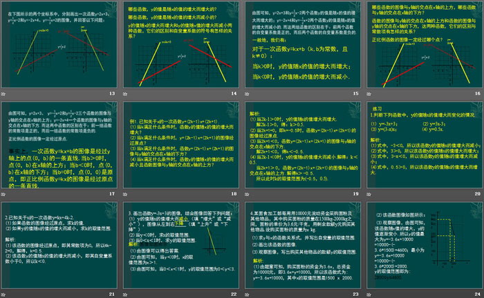 《一次函数的图像和性质》PPT
（3）