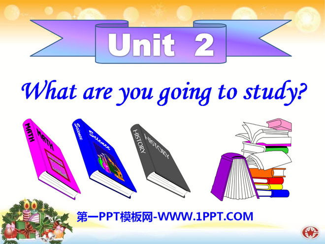 "What are you going to study?" PPT courseware 2