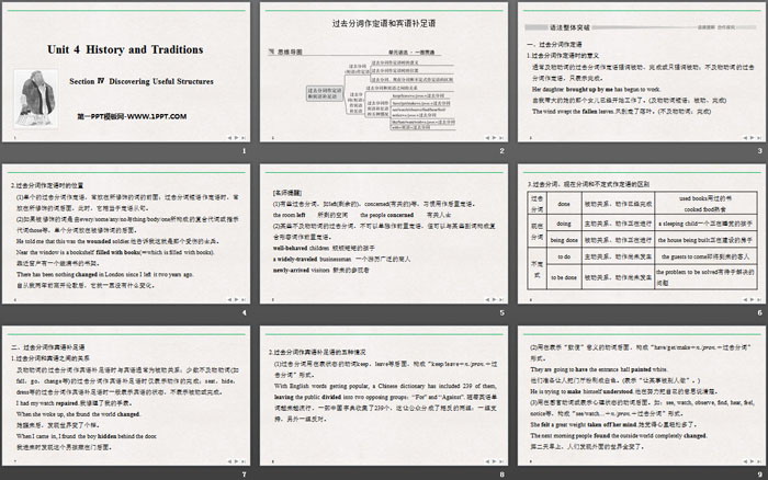 《History and Traditions》SectionⅣ PPT课件（2）