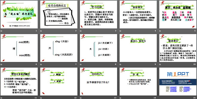 《为“我不能”举行葬礼》PPT课件2
（2）