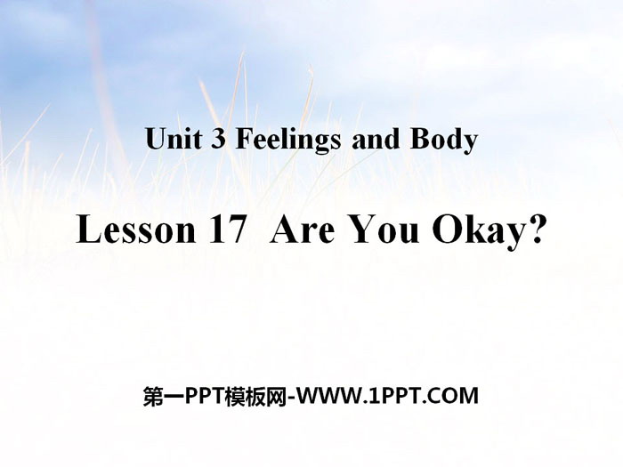 "Are You Okay?" Feelings and Body PPT teaching courseware