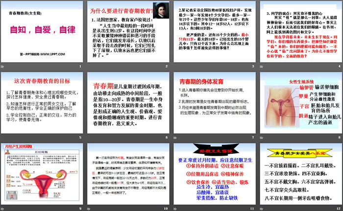 《自知，自爱，自律》PPT
（2）