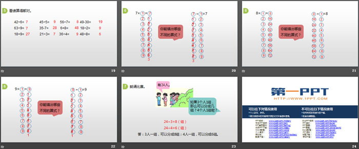 《用9的乘法口诀求商》表内除法PPT（4）