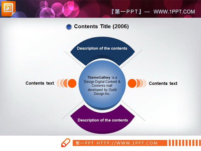 Concise content statement slide material download