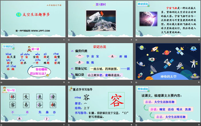 《太空生活趣事多》PPT课件下载（2）