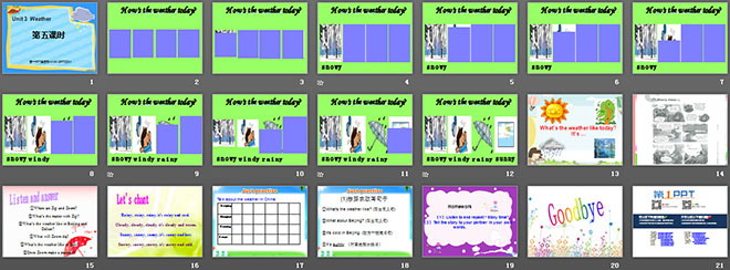 《Weather》第五课时PPT课件（2）
