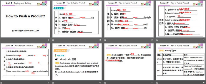 《How to Push a Product?》Buying and Selling PPT教学课件（2）
