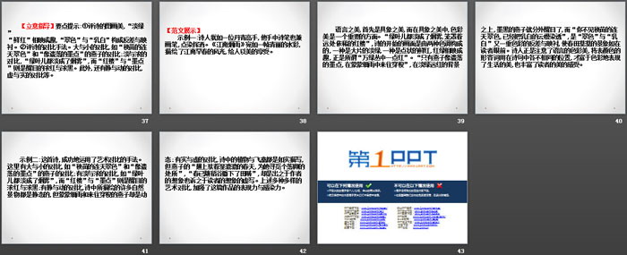 《学写文学短评》写作素养提升PPT
（5）