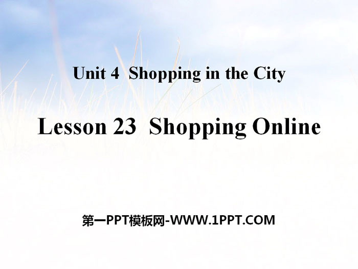 《Shopping Online》Shopping in the City PPT教學課件