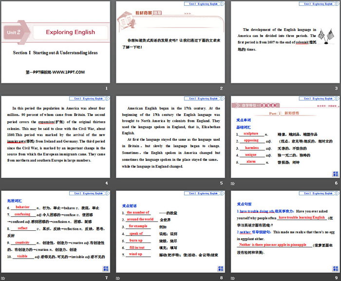 《Exploring English》Section ⅠPPT下载（2）