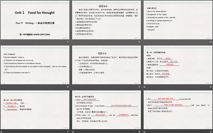 《Food for thought》PartⅤ PPT（2）