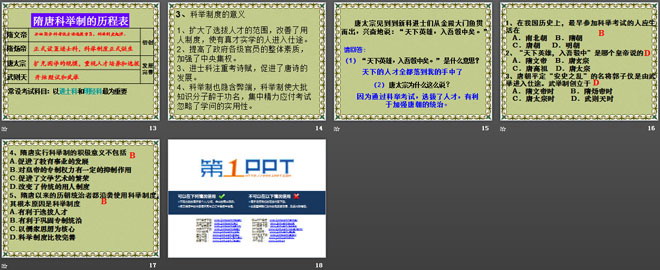 《唐朝的民族政策与科举制度》繁荣与开放的社会―隋唐PPT课件2（3）