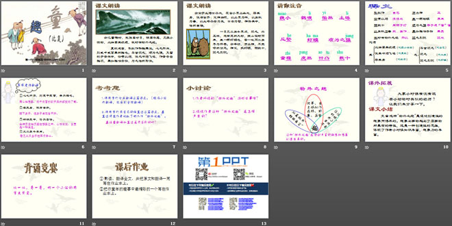 《童趣》PPT课件6
（2）