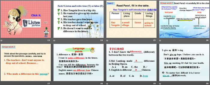 《Making a Difference》School Life PPT（3）