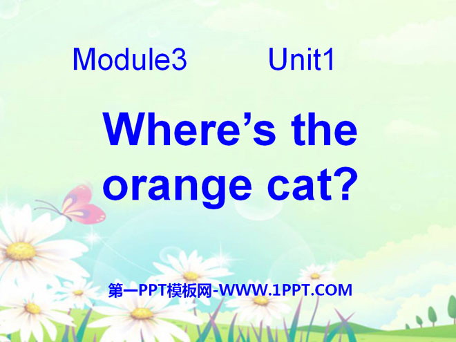 "Where's the orange cat?" PPT courseware
