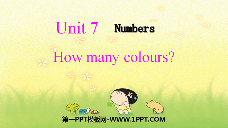 《How Many Colours》Numbers PPT课件