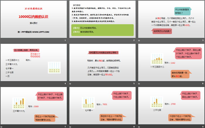 《10000以内数的认识》万以内数的认识PPT(第4课时)（2）