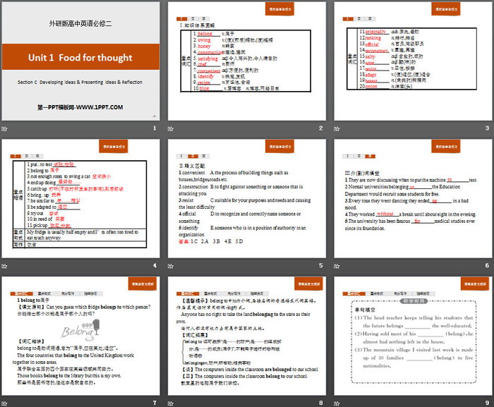 《Food for thought》Section C PPT（2）