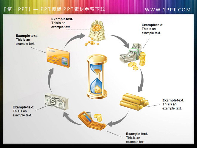15 exquisite gold coins financial related PPT chart material download