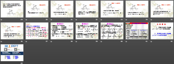 《二次函数y=ax2+bx+c的图象》二次函数PPT课件4
（3）