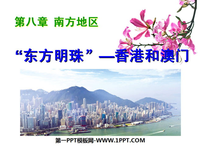 "Pearl of the Orient Hong Kong and Macau" Southern Region PPT Courseware 4