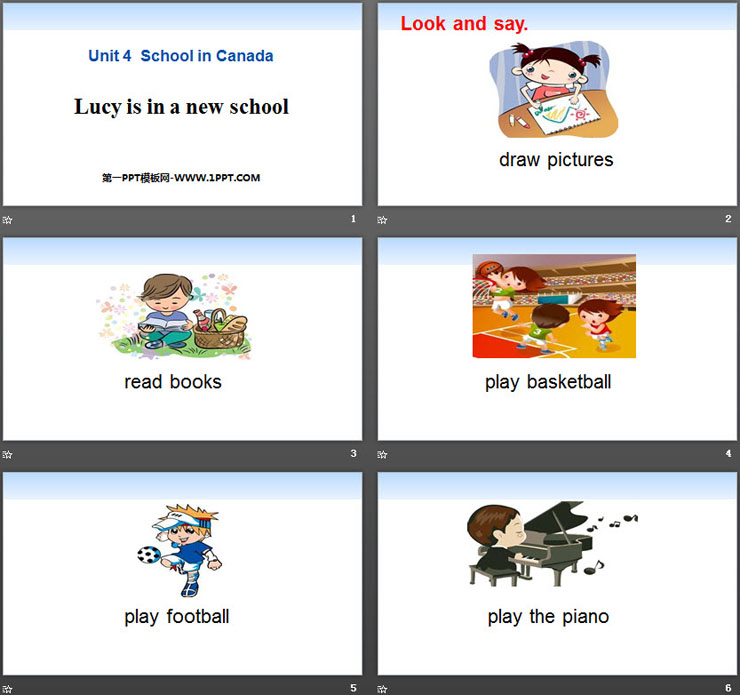 《Lucy is in a new school》School in Canada PPT（2）