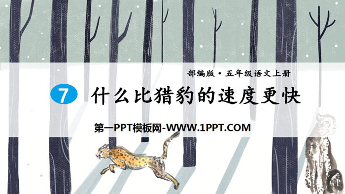 《什么比猎豹的速度更快》PPT免费下载