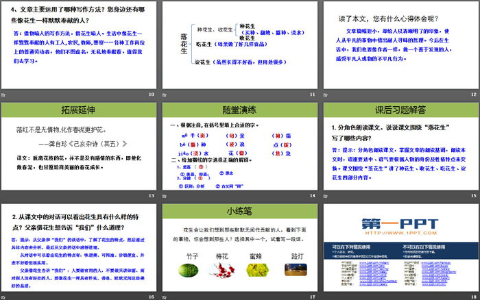 《落花生》PPT免费下载（3）