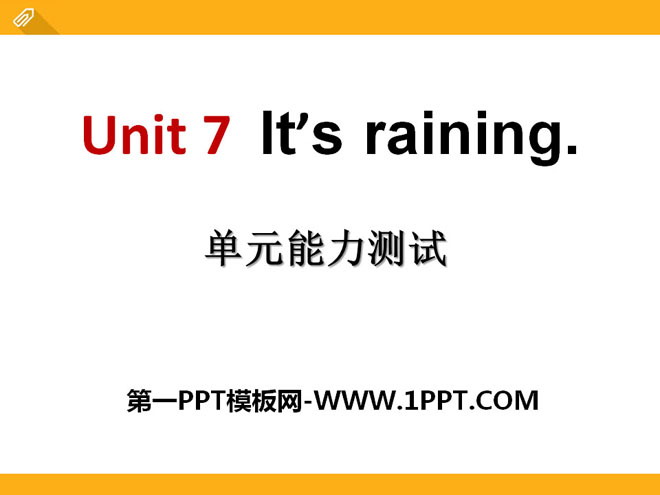 《It’s raining》PPT課件11